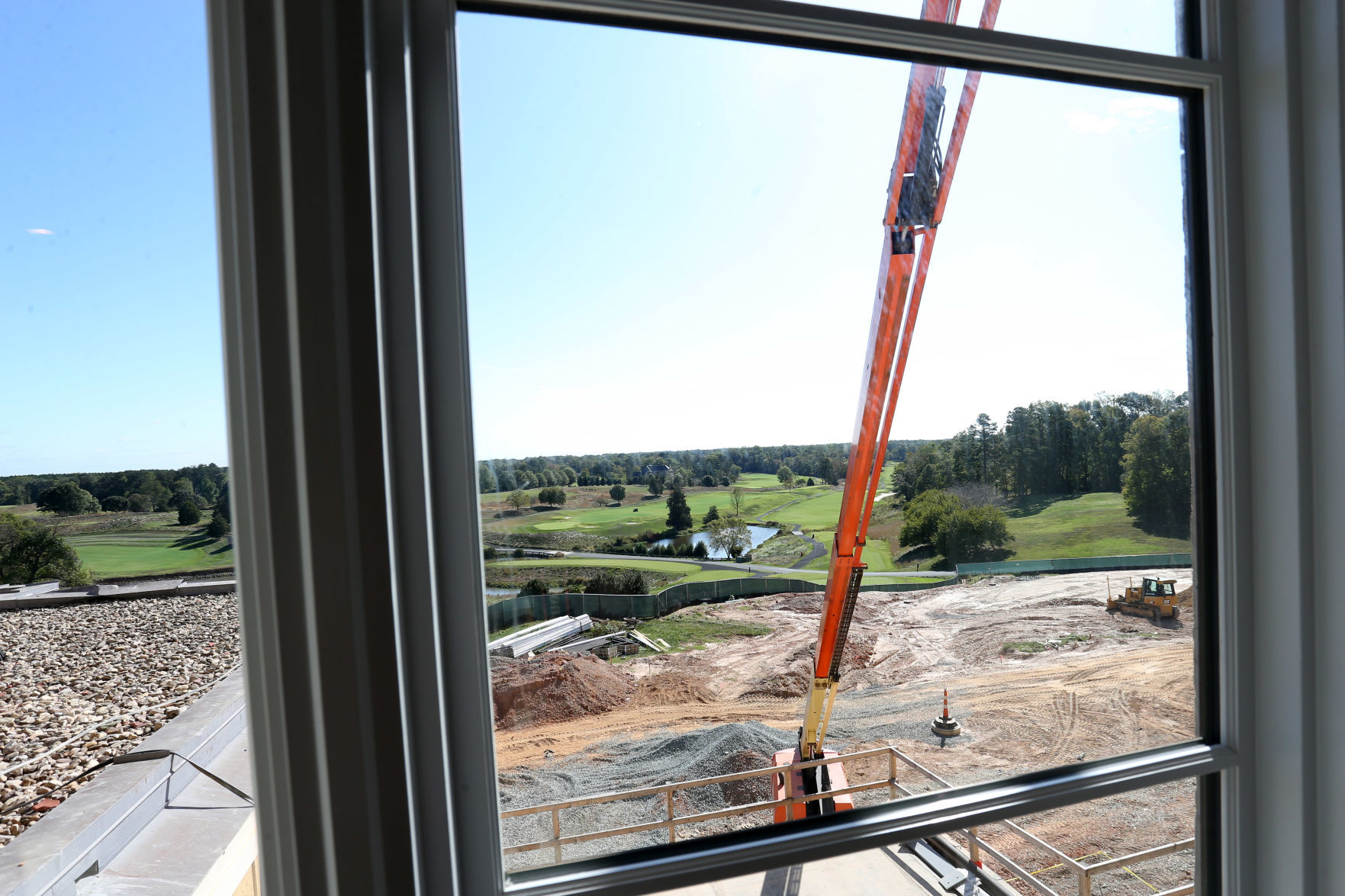 Keswick Hall construction